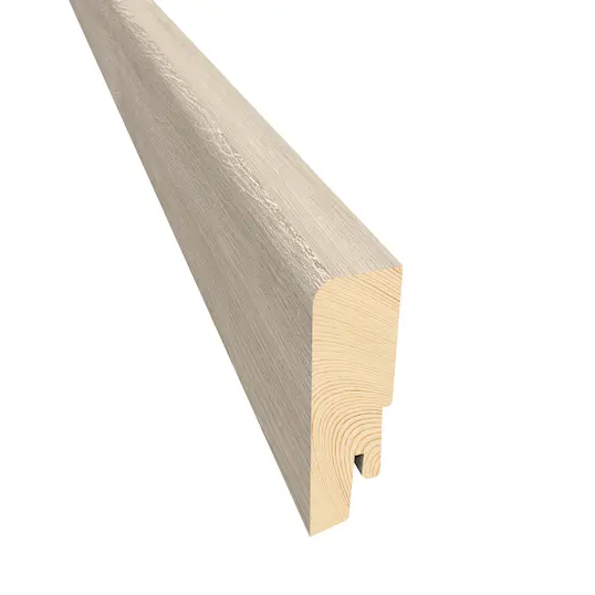 VENEERED SKIRTING OAK SNOW 16X60 MM