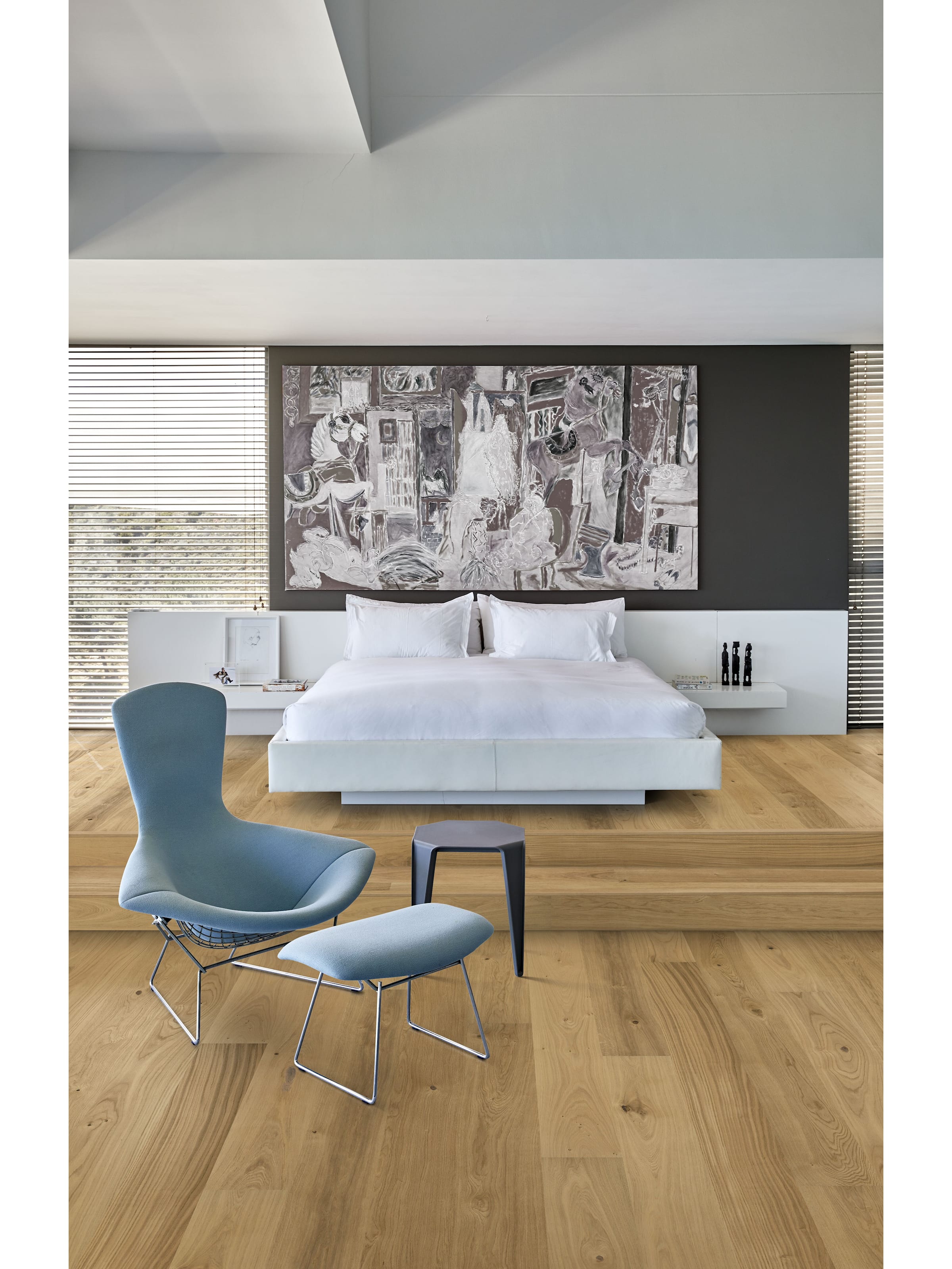 Kährs Lux Collection Oak Sun ultra matte engineered hardwood in a sunlit room