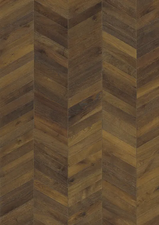 OAK CHEVRON DARK BROWN