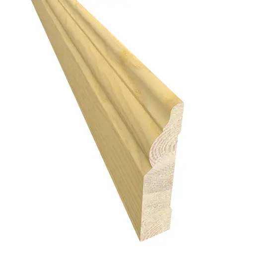 SOLID SKIRTING-BOARD ASH 15X69 MM