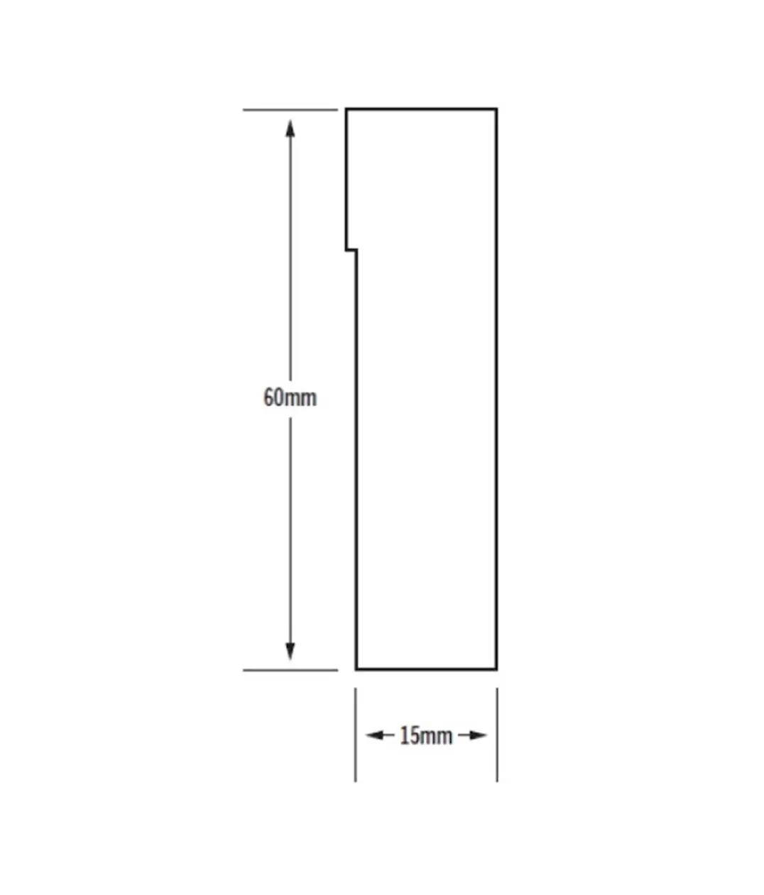SOCKEL EK ASPELAND 15X60 MM