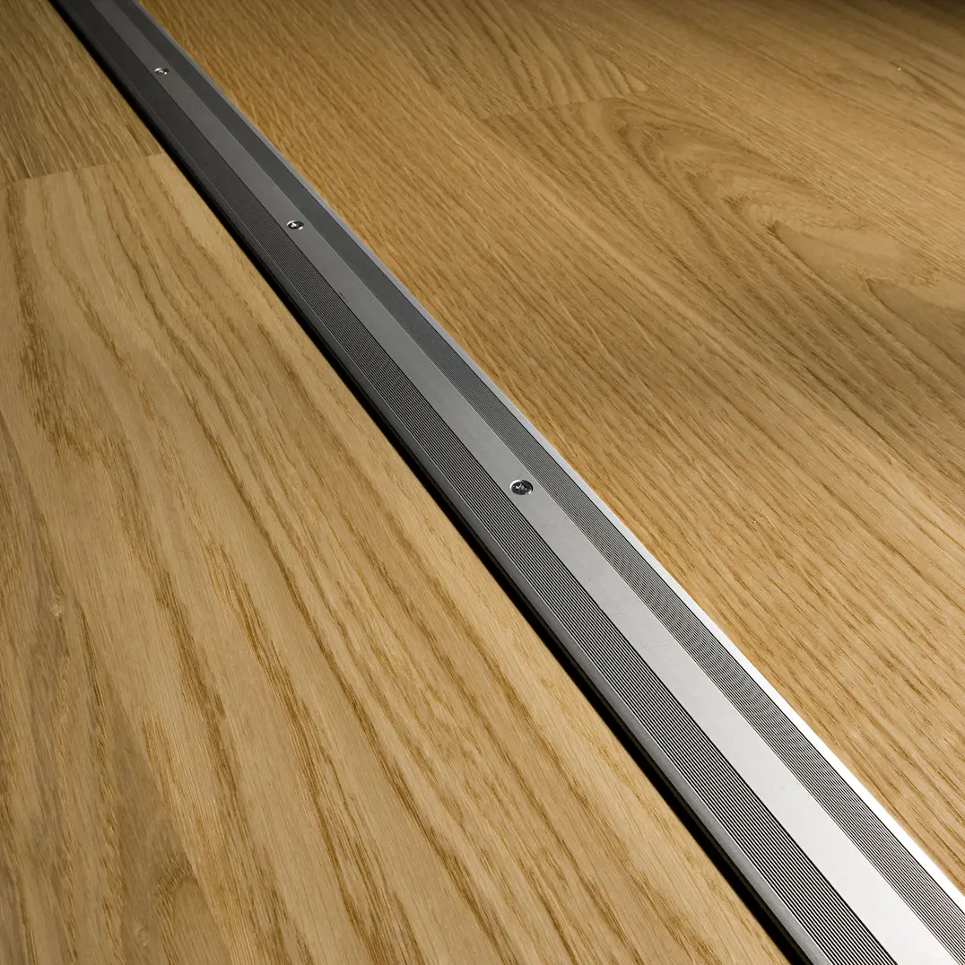 ALU- ÜBERGANGSPROFIL STEEL 37X7-17 MM